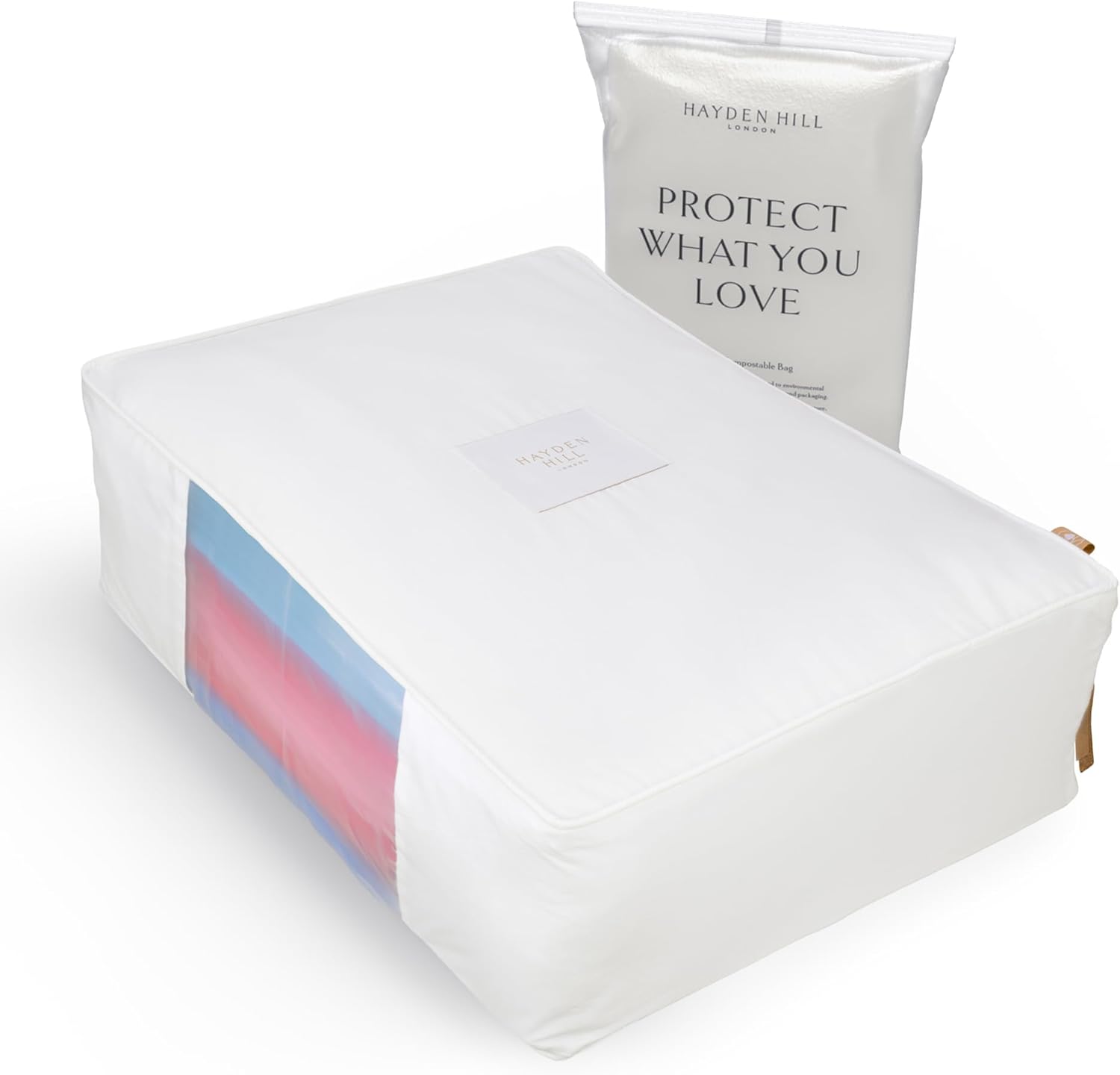 Luxury Bags With Zipper - Luxury Organic Cotton Sweater&Blanket Storage Bag