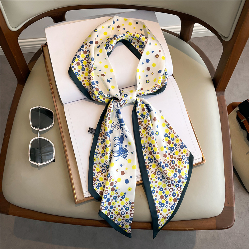 Luxury Bags Duffle - Fashion Print Long Silk Scarf For