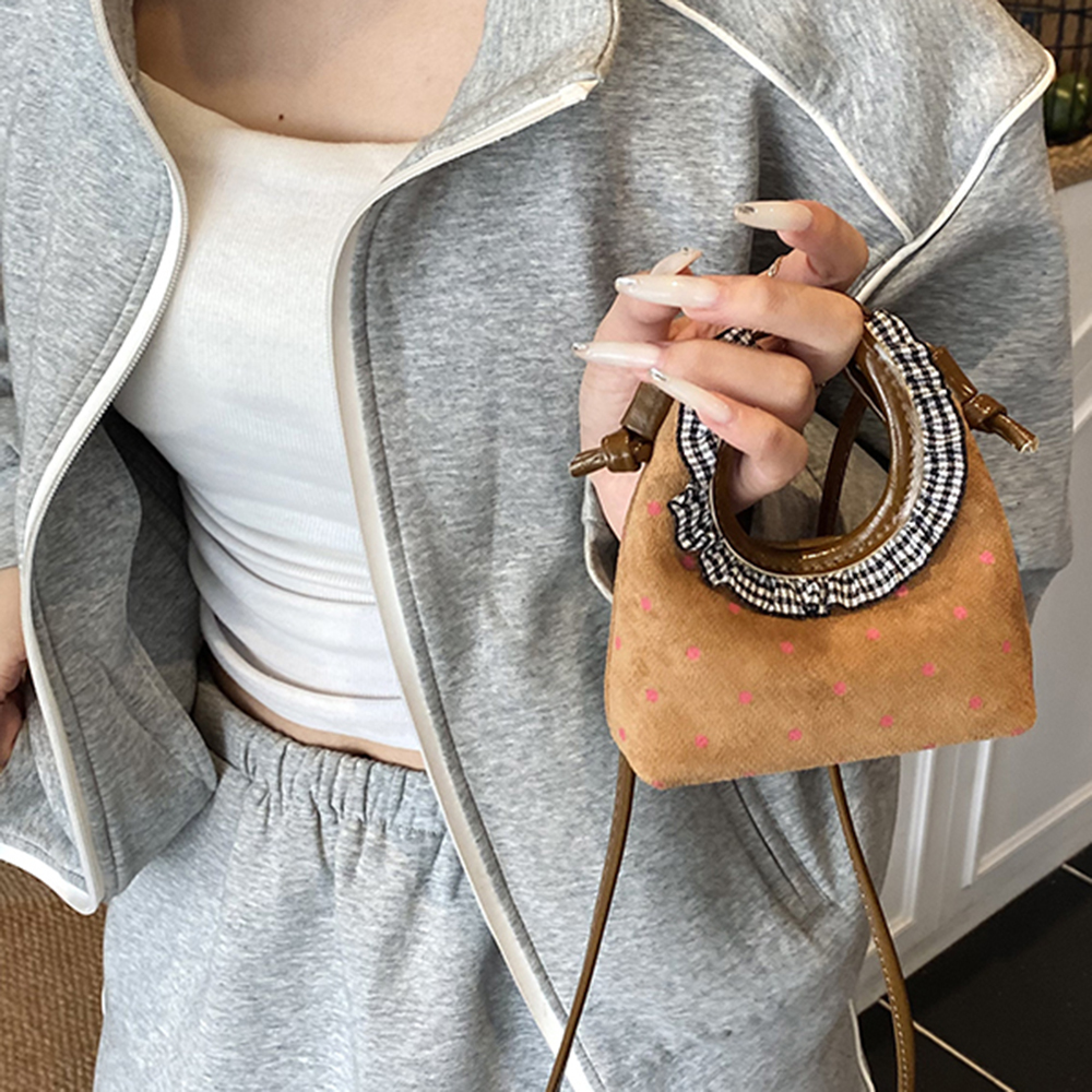 Sweet Mini Suede Handbag Women - Half Moon Bag Suede recensione e prezzo