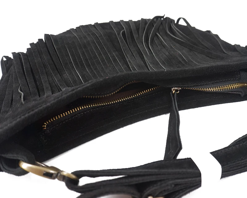 Women Genuine Leather Suede Fr - Half Moon Bag Suede recensione e prezzo
