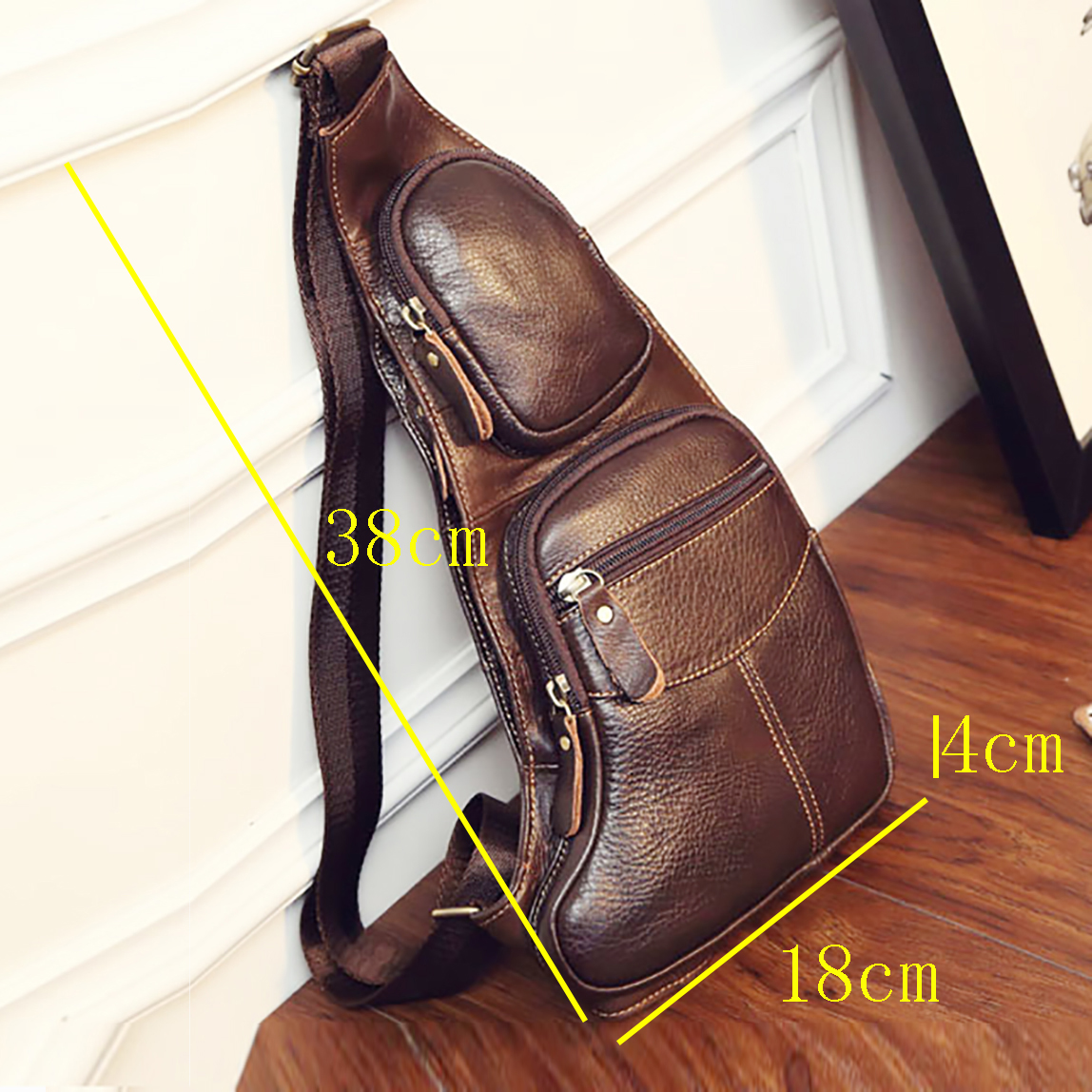Men Cross Body Shoulder Sling  - Half Moon Bag Suede recensione e prezzo