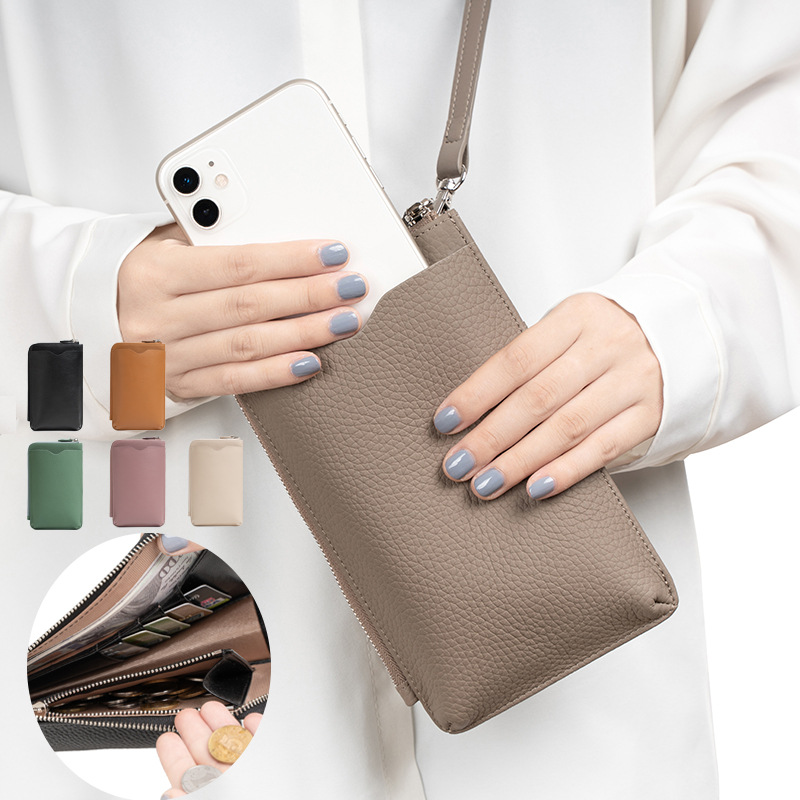 Fashion Genuine Leather Phone  - Luxury Bags With Zipper recensione e prezzo