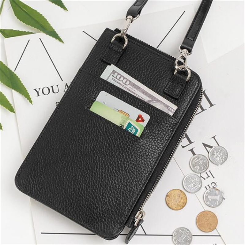 Fashion Genuine Leather Phone  - Luxury Bags With Zipper recensione e prezzo