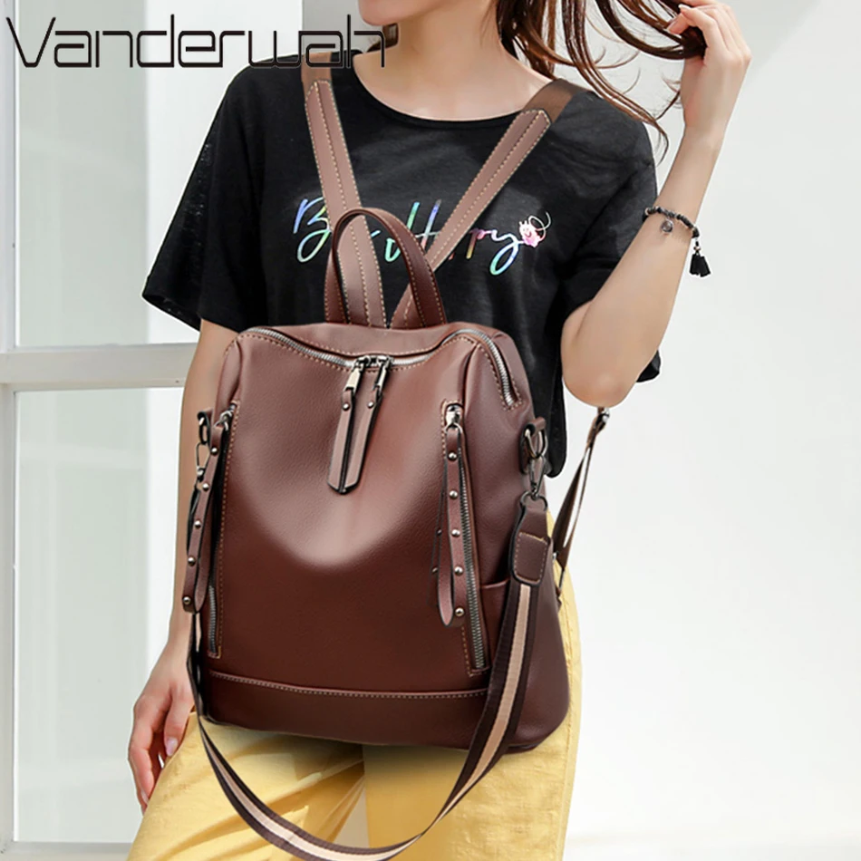 Brand Luxury Backpacks Soft Le - Luxury Bags With Zipper recensione e prezzo