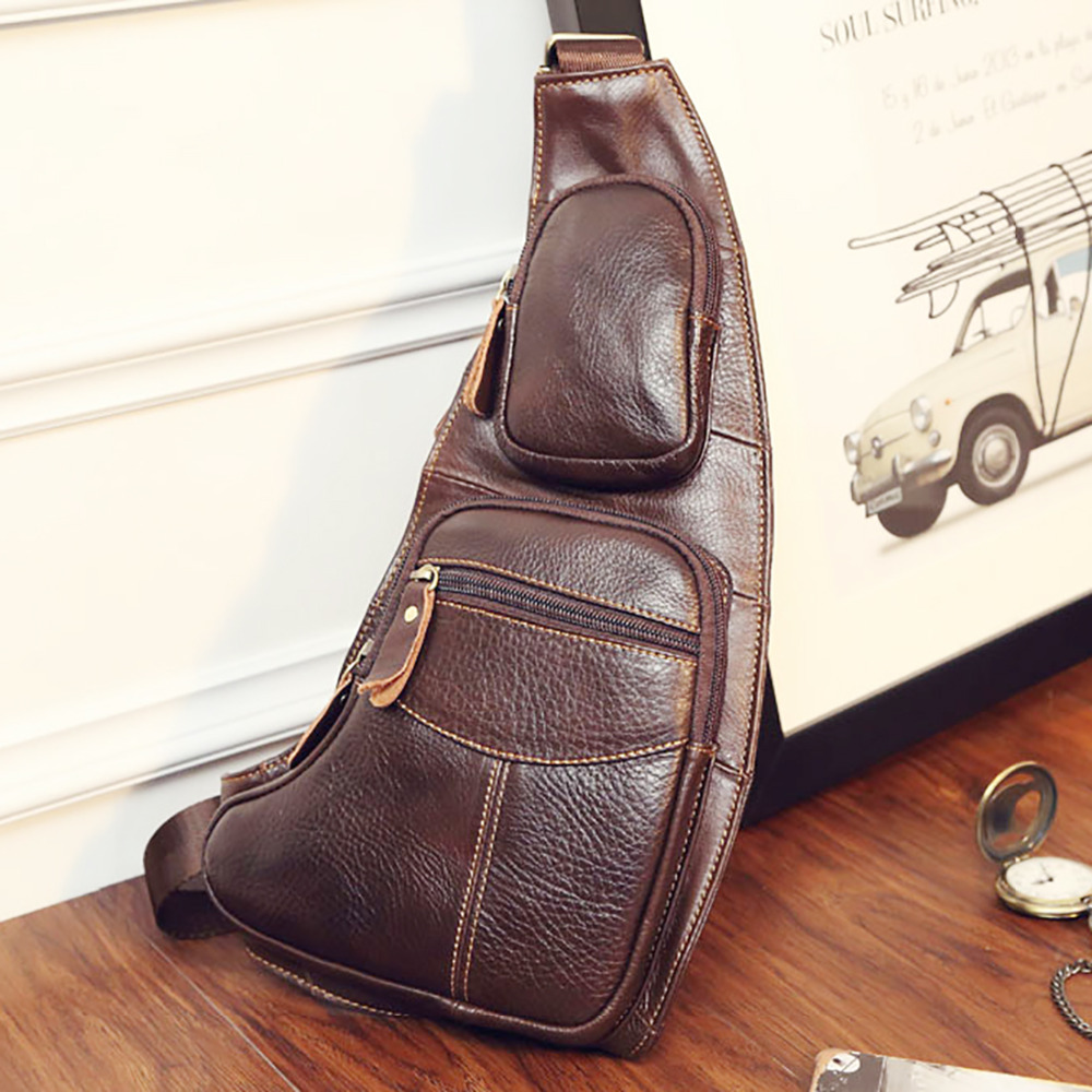 High Quality Men Genuine Leath - Half Moon Bag Suede recensione e prezzo