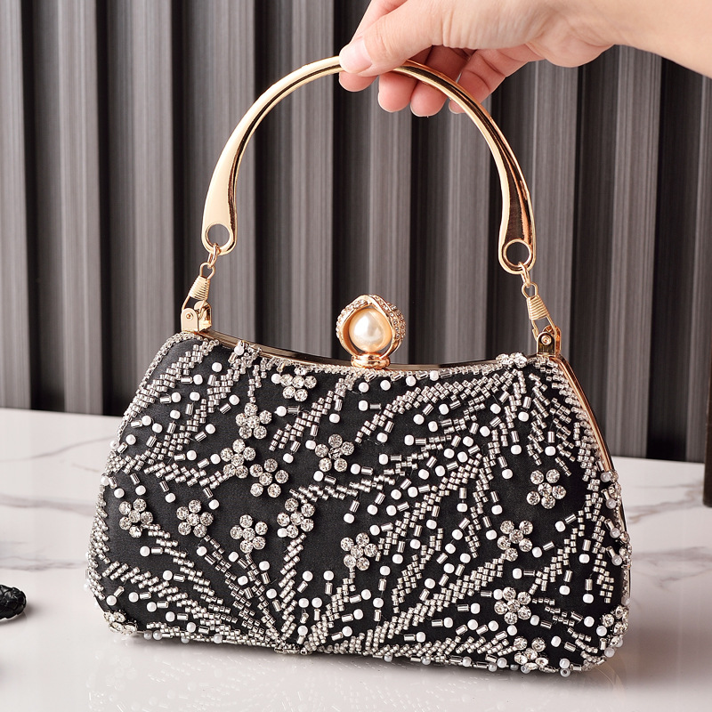 Black Handbag Beading Vintage  - Luxury Bags China Wholesale recensione e prezzo
