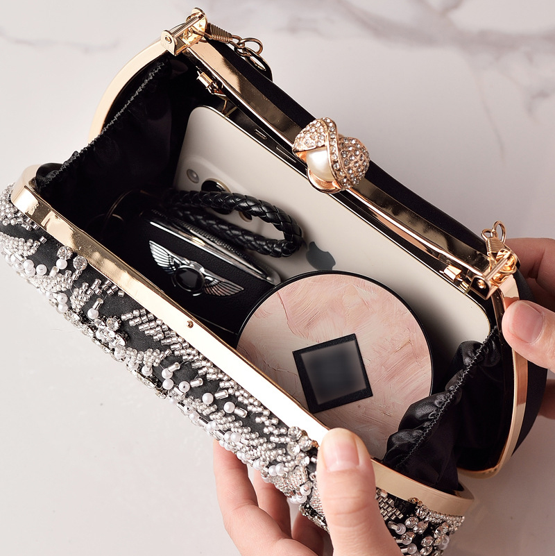 Black Handbag Beading Vintage  - Luxury Bags China Wholesale recensione e prezzo