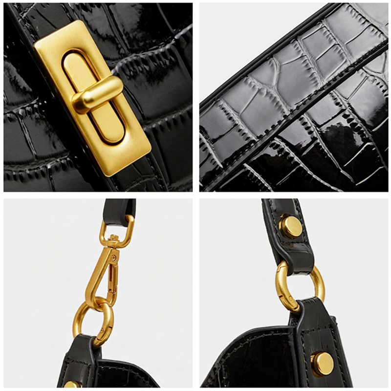BURMINSA Luxury Genuine Leathe - Half Moon Bag Suede recensione e prezzo