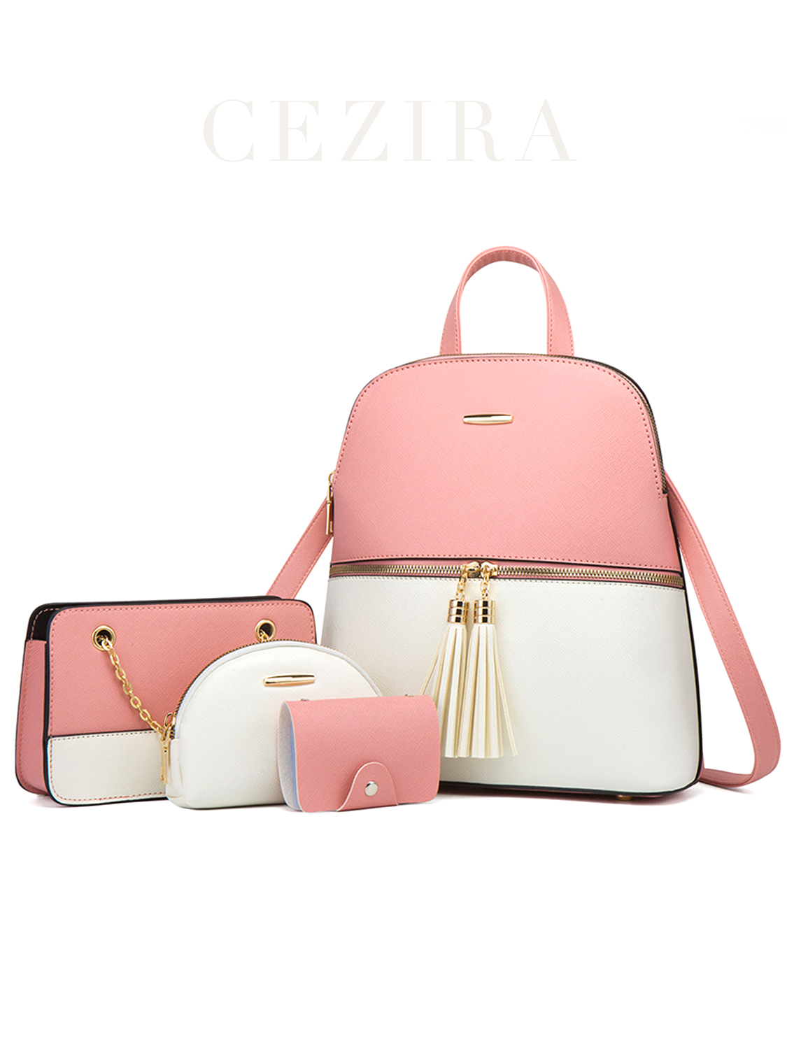 4 PCS Bags Set Women's Fashion - Luxury Bags With Zipper recensione e prezzo