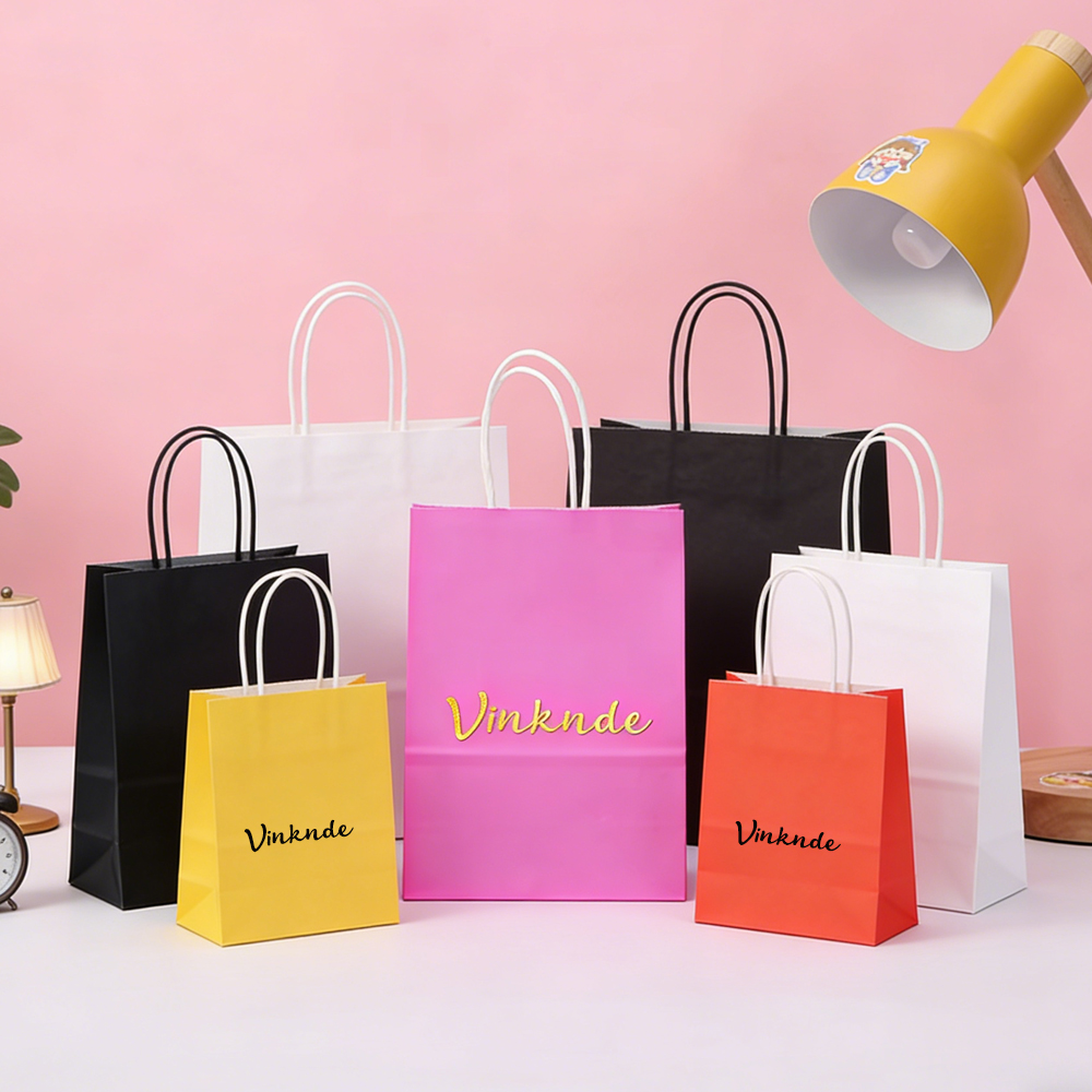 100Pcs Custom Paper Gift Bag w - Luxury Bags In Store recensione e prezzo
